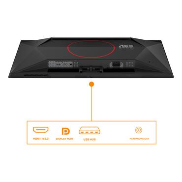 AOC G4 Q27G41ZDF computersk&aelig;rm 67,3 cm (26.5") 2560 x 1440 pixel Quad HD QD-OLED Sort, R&oslash;d