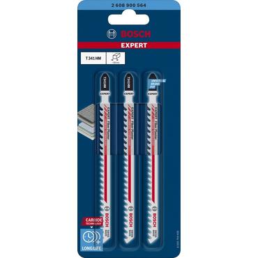 Bosch Expert Fiber Gips T341 HM - sticksavsklinge - f&ouml;r ventileret betong, glasfiberf&ouml;rst&auml;rkt plastik, gipsplade, fibercementskivor, gipsskivor - 3 stycken