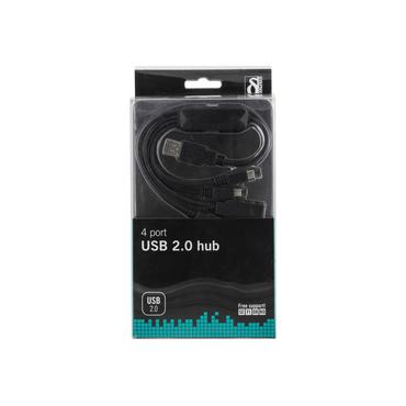 DELTACO USB 2.0 til 2X USB A & 2X micro USB B