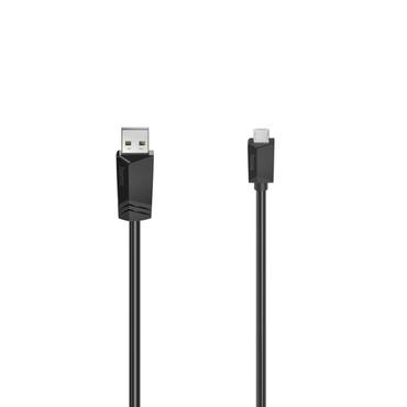 Hama 00200608 USB-kabel USB 2.0 1,5 m Micro-USB A USB A Sort
