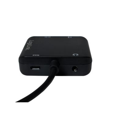 LogiLink CV0106 videokabel adapter 1,42 m Sort