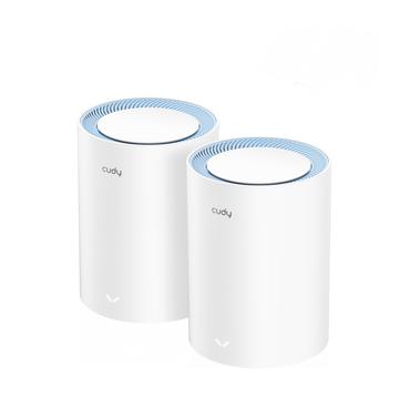 Cudy M1200 2-PACK mesh Wi-Fi-system Dual-band (2,4 GHz / 5 GHz) Wi-Fi 5 (802.11ac) Hvid 1 Intern