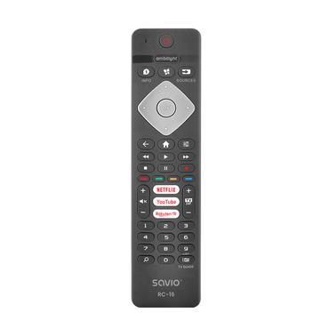 Savio RC-16 fjernbetjening IR trådløs TV, TV tuner, TV set-top-boks Tryk på knapper