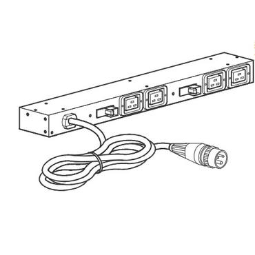 APC Basic Rack PDU AP6032A - kraftdistributionsenhet