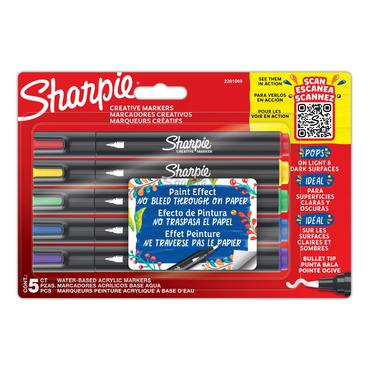 Sharpie 2201069 speedmarker 5 stk Projektilspids Blå, Grøn, Rød, Violet, Gul