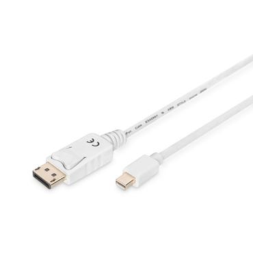 Digitus AK-340102-020-W DisplayPort kabel 2 m Mini DisplayPort Hvid