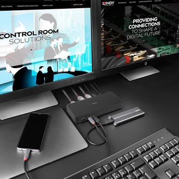 Lindy 43366 dockingstation Docking USB 3.2 Gen 2 (3.1 Gen 2) Type-C Sort
