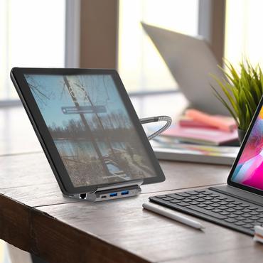 4smarts 7in1 USB 3.2 Gen 1 (3.1 Gen 1) Type-A + Type-C Grå