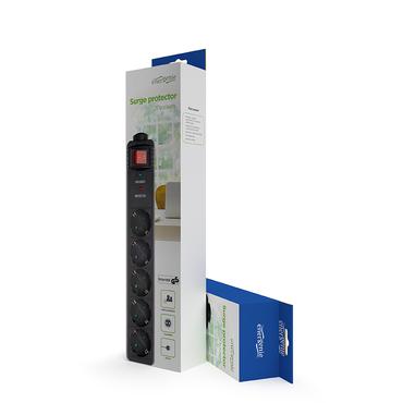 EnerGenie SPG5-C-15 oversp&aelig;ndingsbeskytter Sort 5 AC stikkontakt(er) 250 V 4,5 m