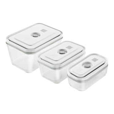 ZWILLING FRESH & SAVE Rektangulær Kasse Grå, Transparent 3 stk
