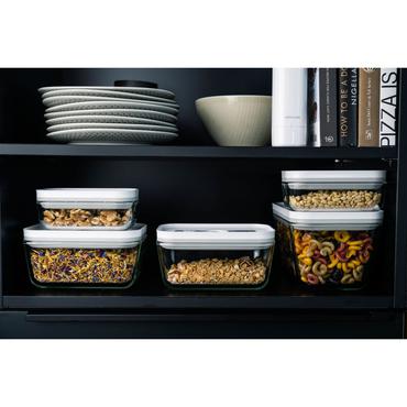 ZWILLING FRESH & SAVE Rektangulær Kasse Grå, Transparent 3 stk