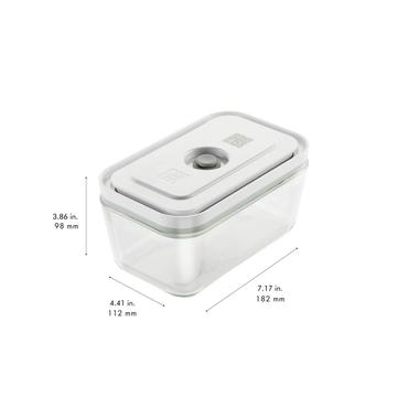 ZWILLING FRESH & SAVE Rektangulær Kasse Grå, Transparent 3 stk