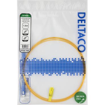 Deltaco SCSC-15-SUU InfiniBand og fiberoptisk kabel 1,5 m SC Gul