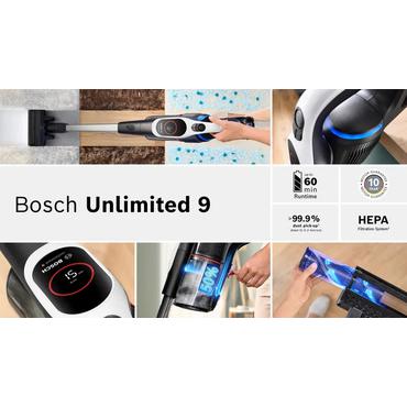 Bosch BCS931WBA stav støvsuger & elektrisk kost Stick vakuum Batteri Dry HEPA Poseløs 0,4 L Hvid 3 At