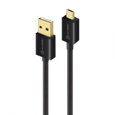 ALOGIC U2MCAB-05EPR1 USB-kabel USB 2.0 5 m USB A Micro-USB B Sort