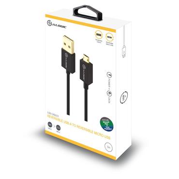ALOGIC U2MCAB-05EPR1 USB-kabel USB 2.0 5 m USB A Micro-USB B Sort