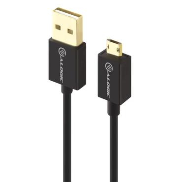 ALOGIC U2MCAB-05EPR1 USB-kabel USB 2.0 5 m USB A Micro-USB B Sort