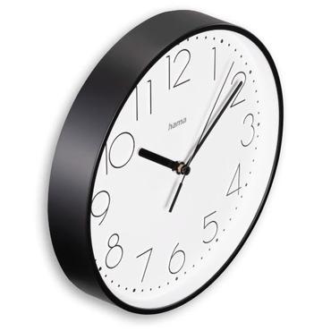 HAMA Wall Clock Salina Diameter 22 cm Black
