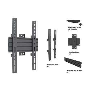 Multibrackets PRO Series M Wallmount Pro MBSTH1UP konsol - fixerad - för LCD-display - svart