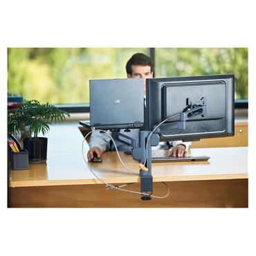 Kensington MicroSaver Twin - l&aring;skabel f&ouml;r b&auml;rbar dator