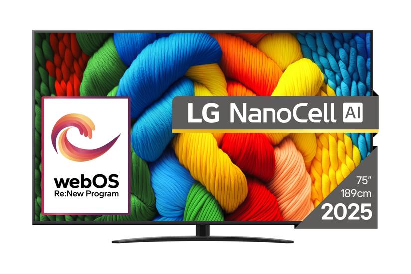 LG NanoCell AI 75NANO81A3A TV 190,5 cm (75") 4K Ultra HD Smart TV Wi-Fi Sort