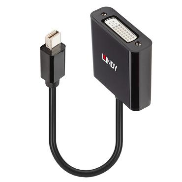 Lindy 41736 kabel k&oslash;nsskifter Mini DisplayPort DVI-D Sort