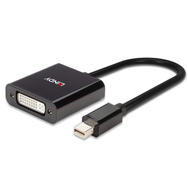 Lindy 41736 kabel k&oslash;nsskifter Mini DisplayPort DVI-D Sort