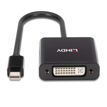Lindy 41736 kabel k&oslash;nsskifter Mini DisplayPort DVI-D Sort