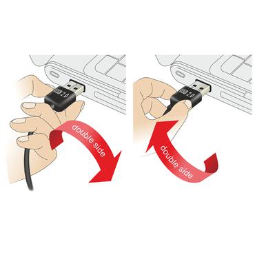 Delock EASY-USB - USB-kabel - USB typ B till USB - 1 m