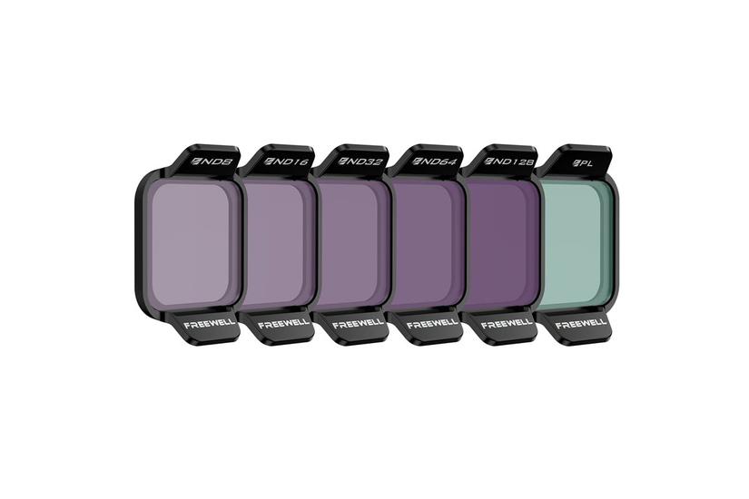 Freewell Kamerafilter - ND8, ND16, ND32, ND64, ND128, PL - 6 stk