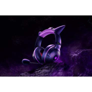 Razer Kraken Kitty V2 - Pokemon Gengar Ed. Headset Ledningsført Spil USB Type-A Lyserød