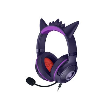 Razer Kraken Kitty V2 - Pokemon Gengar Ed. Headset Ledningsført Spil USB Type-A Lyserød