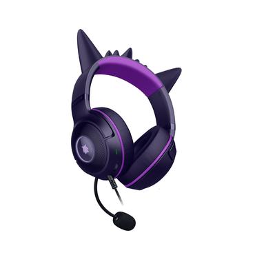 Razer Kraken Kitty V2 - Pokemon Gengar Ed. Headset Ledningsført Spil USB Type-A Lyserød