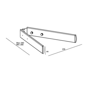 Multibrackets M Public Display Frontshelf - hylla - för DVD-spelare/spelkonsol - silver