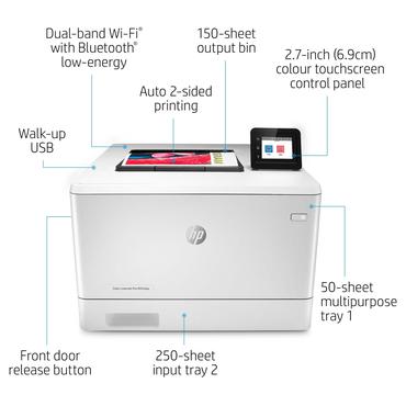 HP Color LaserJet Pro M454dw - printer - farve - laser