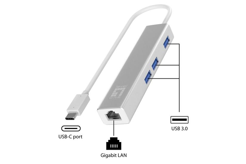 LevelOne USB-0504 netværkskort Ethernet 1000 Mbit/s
