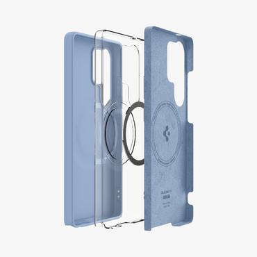 Spigen Silicone Fit (MagFit) mobiltelefon etui 17,5 cm (6.9") Cover Blå