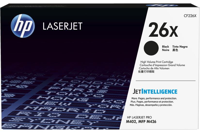 HP 26X - L&aring;ng livsl&auml;ngd - svart - original - LaserJet - tonerkassett (CF226X)