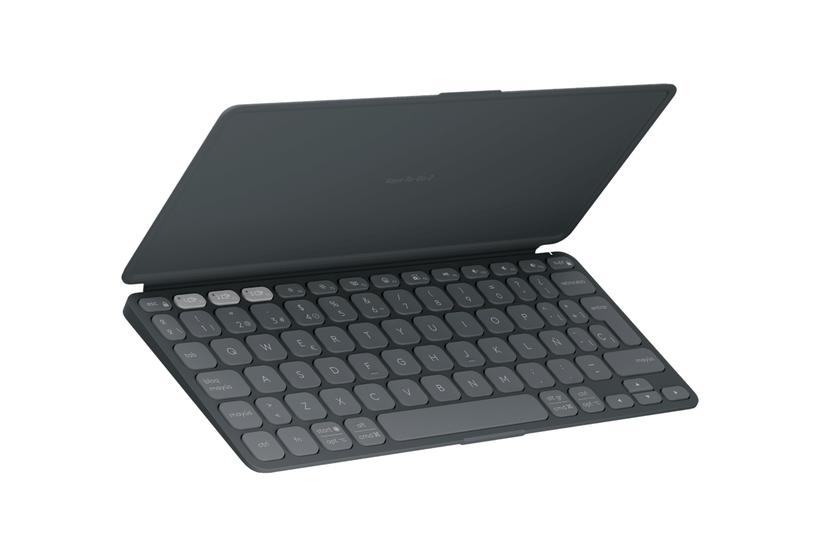 Logitech Keys-To-Go 2 - tangentbord - inbyggt skydd - QWERTZ - tysk - grafit Inmatningsenhet