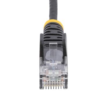 StarTech.com 2 m CAT6-kabel - Tunn - Ej hakfria RJ45-kontakter - Svart - patch-kabel - 2 m - svart