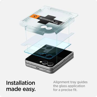 Spigen GLAS.tR EZ Fit HD Klar skærmbeskytter Samsung 1 stk