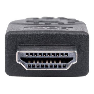 Manhattan HDMI Cable with Ethernet, 4K@30Hz (High Speed), 5m, Male to Male, Black, Ultra HD 4k x 2k, 10.2 Gbps, HEC, ARC, 3D, Deep Colour, Fully Shielded, Gold Plated Contacts, Lifetime Warranty, Polybag