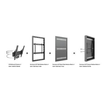 Multibrackets M Pro Series h&ouml;lje - medium - f&ouml;r LCD-display - vit