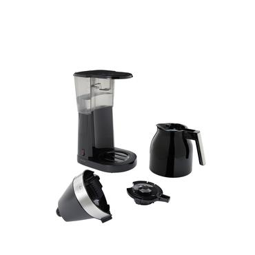 Melitta EasyTop Therm - kaffemaskine - sort/ s&oslash;lv