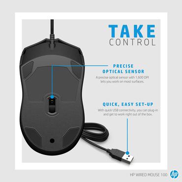 HP Wired Mouse 100