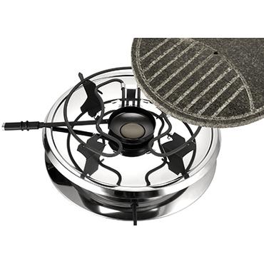 UNOLD RACLETTE 48726 Multi 4 in 1 - raclette/fondue/grill/het sten - rostfritt st&aring;l/svart