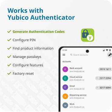 Yubico YubiKey 5C - USB sikkerhedsnøgle