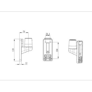 Multibrackets M Wall Adapter Basic monteringskomponent - silver