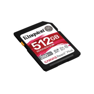 Kingston Canvas React Plus - flash-minneskort - 512 GB - SDXC UHS-II