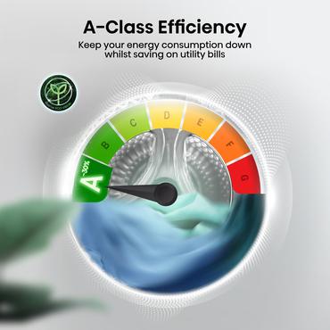 Hisense WD3S8043BW3 vaskemaskine - tørretumbler Fritstående Front-læsning Hvid D